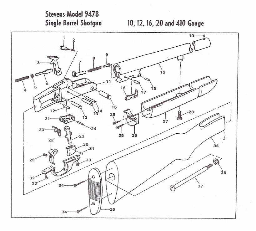 Springfield 94 Shotgun Firing Pin Details about   Savage 0.112" Tip Stevens 